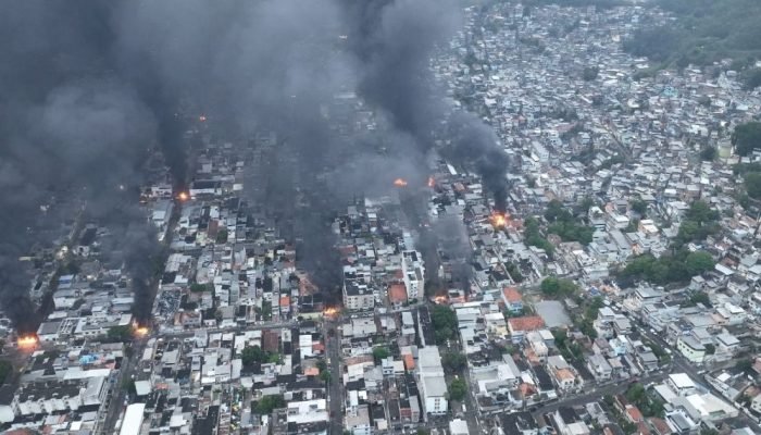 Vídeo: imagens de drones mostram "zona de guerra" durante operação no RJ
