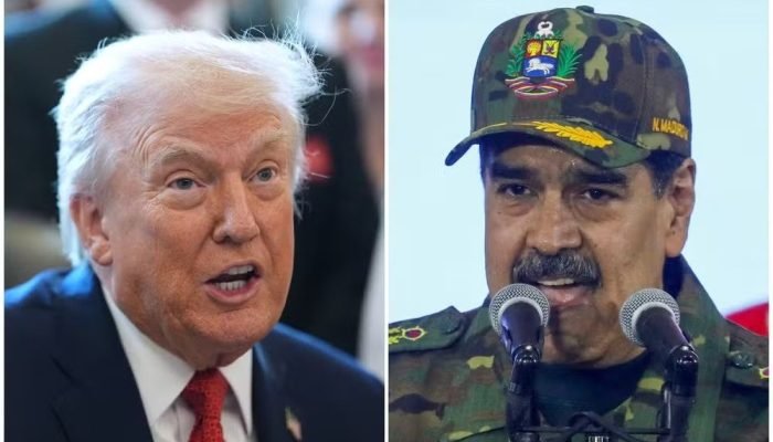 Trump e Maduro — Foto: AP Photo/Evan Vucci; Reuters/Leonardo Fernandez via g1