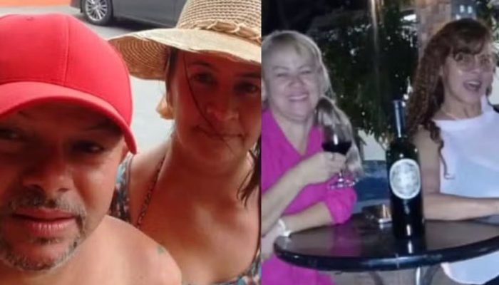 Da esq. para a dir.: Raimundo Hélio, Eva Moreira, Maria da Cruz Cunha e Maria do Rosário Cunha ...