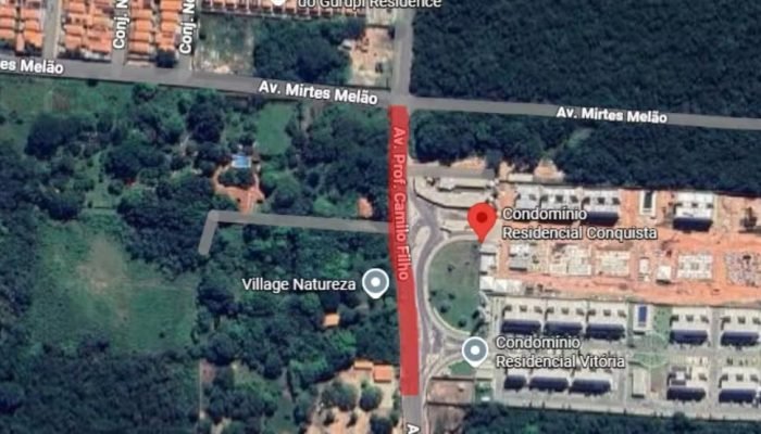 Trecho da avenida Professor Camilo Filho (Foto: reprodução)