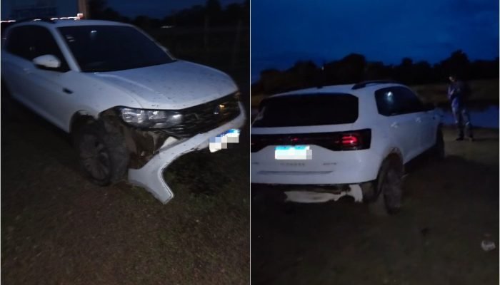 Carro foi removido por reboque. (Foto: montagem / arquivo pessoal)