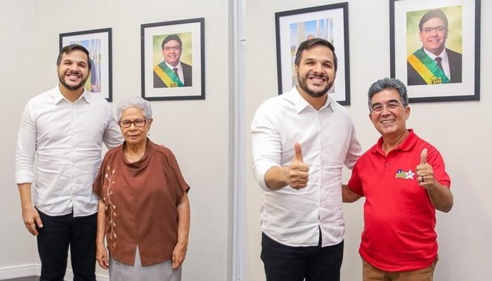 Washington Bandeira com Regina Sousa e Francisco Limma (Foto: arquivo pessoal)