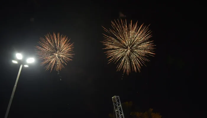 Fogos de artifícios (Foto: g1)