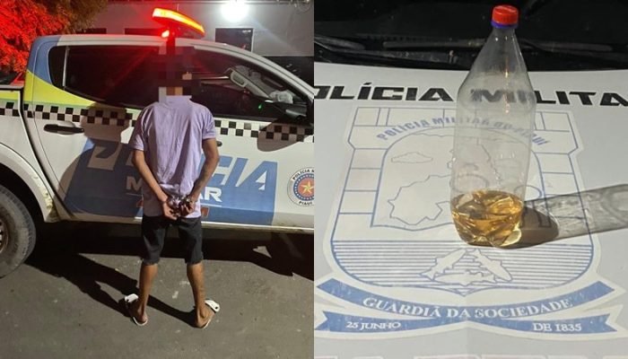 Filho é suspeito de ameaçar mãe de morte e tentar incendiar casa em Pio IX (Foto: PM)