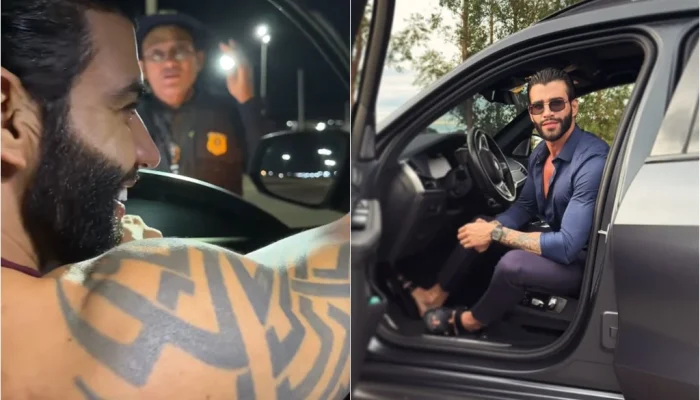 Gusttavo Lima é parado em blitz da PRF e faz teste do bafômetro