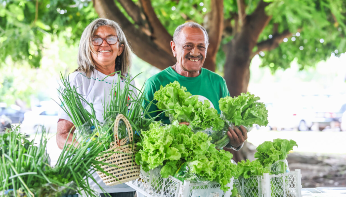 A Quitanda promove a comercialização de produtos da agricultura familiar. (Foto: Geirlys Silva ...