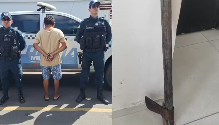 Irmão é preso após atacar jovem com machado em Campo Grande do Piauí