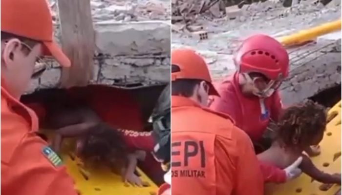 Criança é resgatada com vida após desabamento em Barras, PI, que deixou mortos