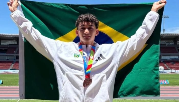 Guilherme Medeiros conquista bronze nos Jogos Sul-americanos da Juventude no Panamá