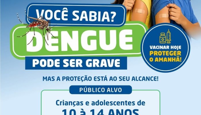 Campanha de vacinação para crianças e adolescentes em Altos