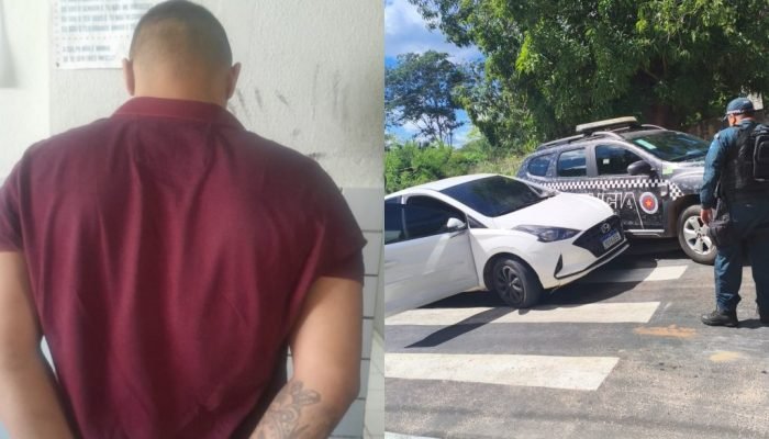Carro roubado no Ceará é recuperado em Teresina; condutor foi preso com tornozeleira
