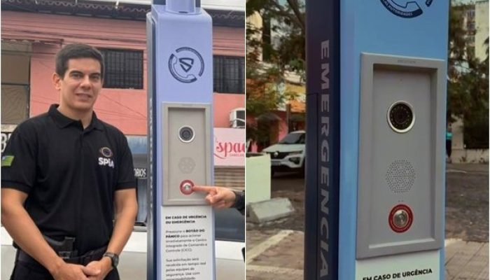 Teresina instala novos totens inteligentes com botão de emergência em praças públicas
