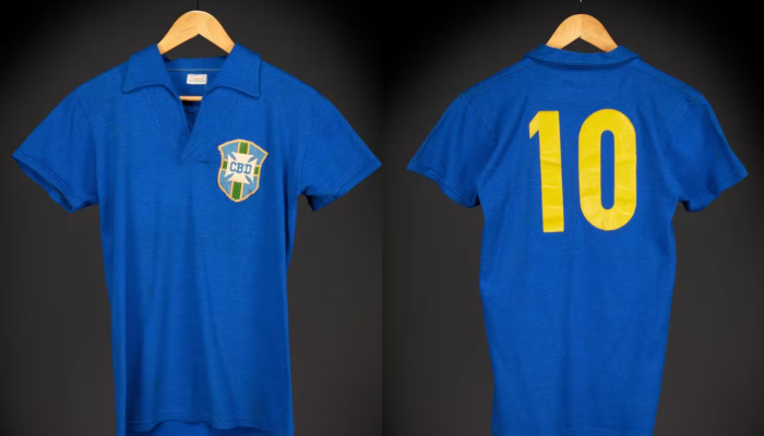 Camisa de Pelé da final de 1958 será leiloada por R$ 30 milhões