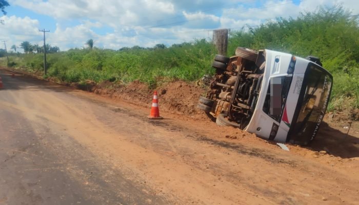 Van tomba na Pi-113 e deixa feridos em José de Freitas