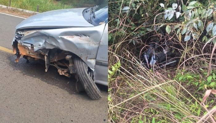 Motociclista em estado grave após acidente na Pi-236 em Hugo Napoleão