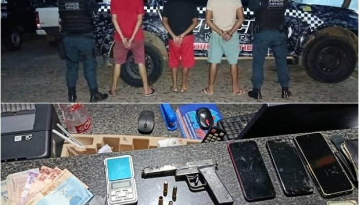 Polícia prende três em oficina usada como fachada para tráfico em Piripiri