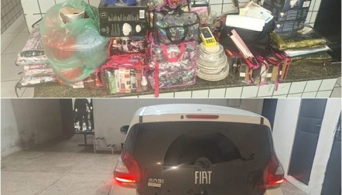 Sequência de assaltos resulta em dois detidos e veículo recuperado em Teresina