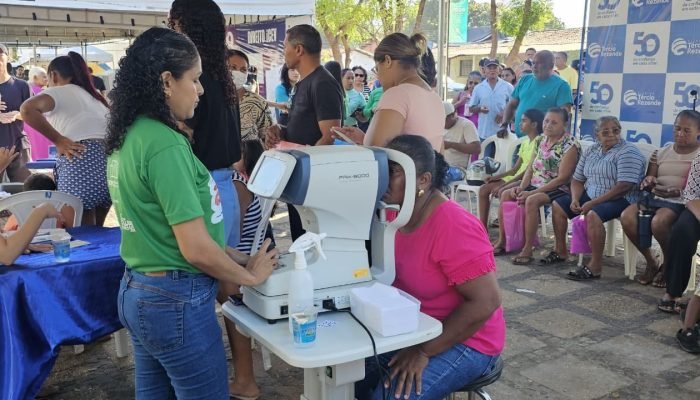 Serviços de oftalmologia gratuitos são oferecidos na zona Norte de Teresina