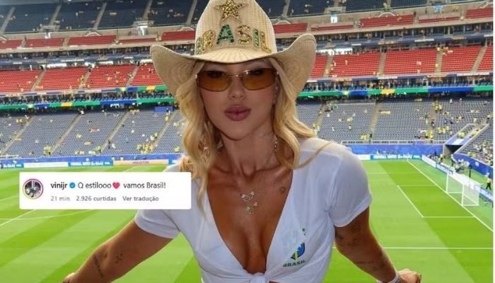 Vini Jr. elogia fotos de Virginia Fonseca e agita redes sociais após vitória do Brasil