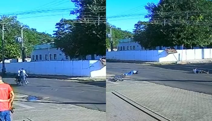 Colisão entre bicicleta e moto deixa dois feridos em José de Freitas
