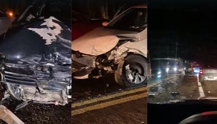 Acidente na Br-343 envolve três veículos e deixa homem ferido