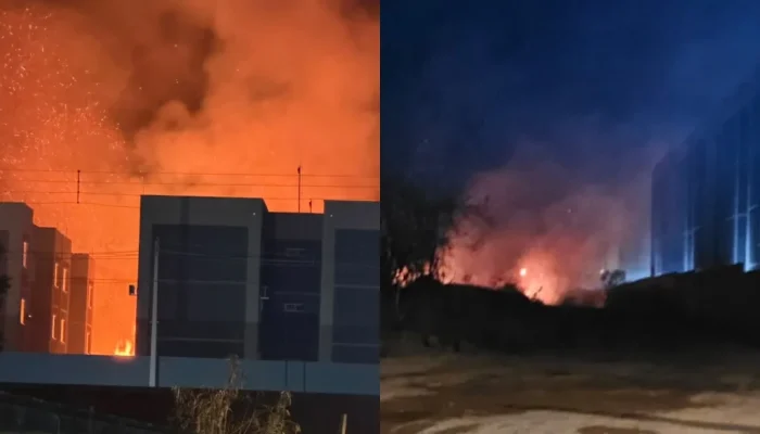 Incêndio assusta moradores de condomínio na zona Leste de Teresina