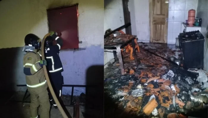 Incêndio destrói residência em Luís Correia e moradora suspeita de ataque criminoso