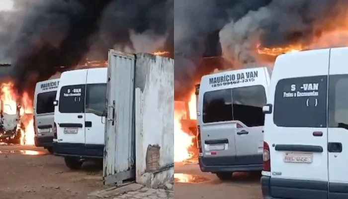 Incêndio em oficina no Centro de Floriano destrói cinco veículos