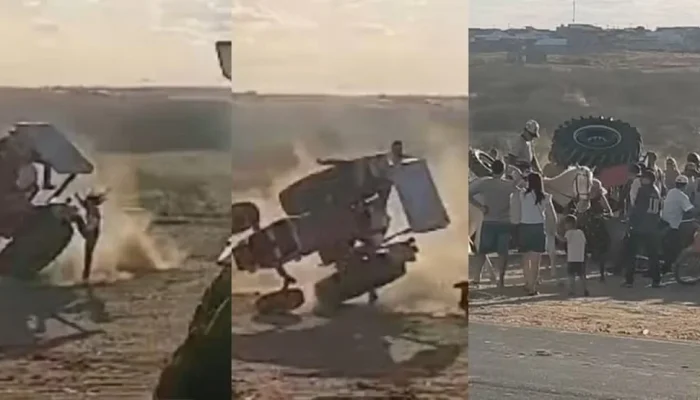 Jovem se machuca ao cair de trator durante evento em Paulistana