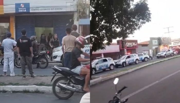 O caso chamou a atenção de populares que passavam pelo local (Foto: Reprodução)