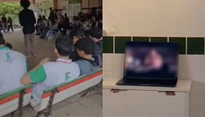 O caso ganhou repercussão após trechos da exibição serem gravados por alunos e circularem em ...