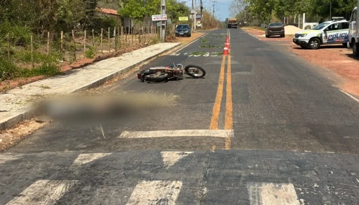 Motociclista de 46 anos morre em acidente na Estrada da Cacimba Velha, em Teresina