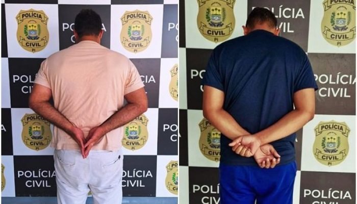 Suspeitos de se passarem por delegado para roubar celular são presos (Fotos: Polícia Civil)