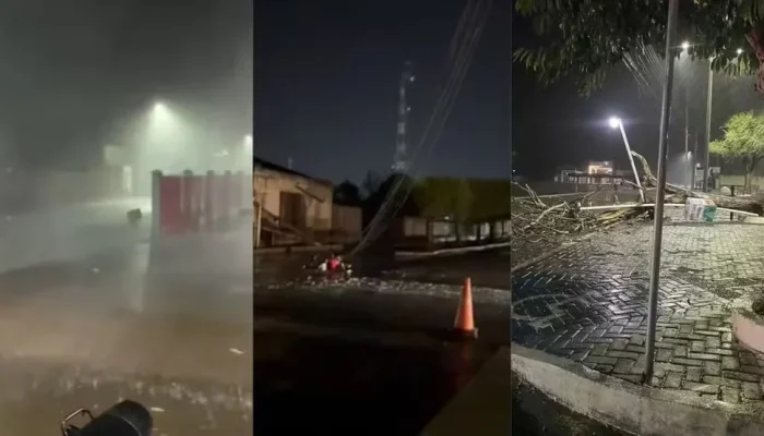 Temporal causa estragos em São Raimundo Nonato, Piauí