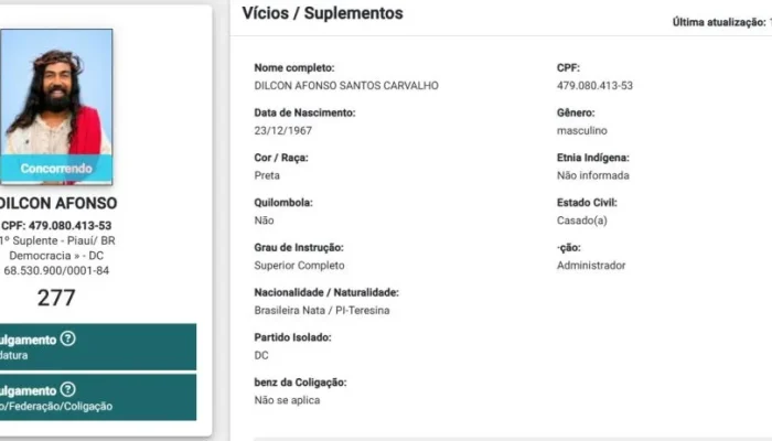 Tre-pi exige nova foto de candidato a suplente que usou imagem de Jesus